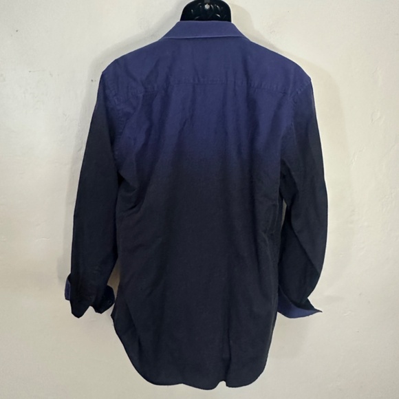 Bugatchi Gradient Contrast Long Sleeve Shirt 23" armpit to armpit - Picture 5 of 6